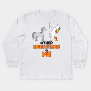 Other Engineers and me Kids Long Sleeve T-Shirt